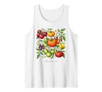 Heirloom Tomato Plant Illustration Solanum lycopersicum Tank Top
