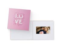 Heirloom Video Book - 5" HD Screen for Custom Memory Gift - Wedding Birthday Anniversary - 20 Min Video Photo Keepsake - USB Rechargeable - Love