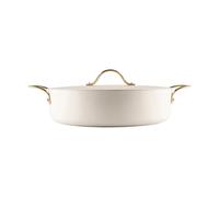 Heirol Heirol Royal Pearl pot with lid Ø28 cm White-gold