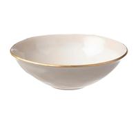 Heirol - Nosse Ceramics Edge Bowl Ivory Gold, 25 cm - Beige