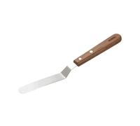 Heirol Palette knife with angled wooden handle Rosewood-stainless steel