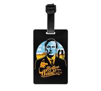 Heisenberg Breaking Bad Luggage Tag with Name Card Better Call Saul Privacy Cover ID Label for Travel Bag Suitcase