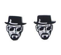 Heisenberg Breaking Bad Walter White Say My Name TV Show Stud Earrings Ear Rings