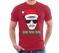 Heisenberg Ho Ho Ho Christmas Breaking Bad Men's T-Shirt Cherry Red