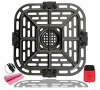 HEISENLIN 2QT Square Air Fryer Grill Crisper Plate Tray for Instants Vortex Mini Air Fryer Oven, Upgraded Nonstick Air Fryer Grill Pan Tray Grate Grid for Instants 2QT Air Fryer, Dishwasher Safe