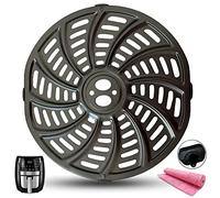 HEISENLIN 6QT Air Fryer Replacement Crisper Tray for Gourmia GAF698/GAF686 Air Fryers, Upgraded Air Fryer Grill Plate, Grill Pan Grate Grid for Gourmia 6QT Air Fryers, Nonstick, Dishwasher Safe