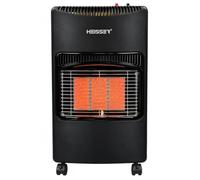 HEISSER 4.2kW Portable Butane Gas Heater Indoor, Calor Gas Heater Foldable | 3 Heat Settings, 21mm Clip-On Regulator with Hose, Indoor Use, Foldable, Safety Designs ODS, Anti-Tilt Switch, FFD