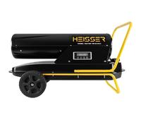 HEISSER Diesel Space Heater 30kW | Industrial Kerosene Heater with 38L Stainless Steel Tank, Auto Ignition, Safety Shut-Off, Timer, 105000 BTU for Workshops, Garages & Construction