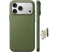 HeIssitot Magnetic iPhone 17 Pro Max Case 6,9",TechWoven Materials,Green | [Compatible with Magsafe],[Premium Techwoven Finish],Camera button protective,Slim Shockproof Protective,Minimalist design