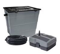 Heissner Gravity Pond Filter Set Pump 9W Uv 6000L Complete Kit