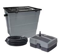 Heissner Gravity Pond Filter Set Pump 9W UV 6000L Complete Kit