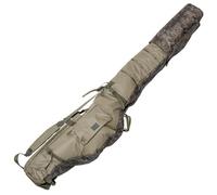 HEIST Extendable Rod Holdall - Adjustable 3 or 5 Rod Fishing Bag for 10ft to 13ft Rods - Splash Camo Rod Luggage with Premium Zip Hood System - No More Agg! (5 Rod)