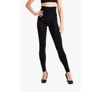 Heist Women's The Cut Off-Nano 125D Footless Opaque in Black | Size: 16-18 Heist Black 16-18