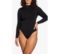 Heist Women's The Softskin High Neck Long Sleeve Bodysuit in Black | Size: Medium Heist Black M