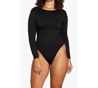 Heist Women's The Softskin Scoop Back Long Sleeve Bodysuit in Black | Size: Large Heist Black L
