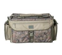 Heist XL Carryall - 70L Splash Camo Fishing Luggage with Hard Top Lid - Premium Carp Fishing Bag with Multiple Pockets, Padded Shoulder Strap & Easy-Clean Fabric - 68x46x32cm