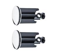HEITAOZHUANYING 2 Pcs Universal Sink Plug, Pop Up Sink Plug Replacement, Kitchen Sink Strainer, Bathroom Sink Plugs, Rust Proof And Seal, For Bathroom Kitchen All Standard Sinks.