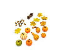 HEITMANN DECO Autumn Decoration Set, Orange/Brown, 1090587, Approx. 19 x 21 x 5.5 cm