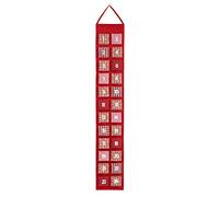 HEITMANN DECO Christmas - Advent calendar in felt to hang and fill yourself - Christmas decoration - red, white, beige