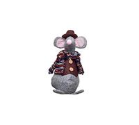 HEITMANN DECO Door Stop Grey Red Mouse Male