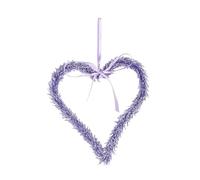 HEITMANN DECO Rice, Purple Heart Wreath, ca. 19 x 21 x 2 cm