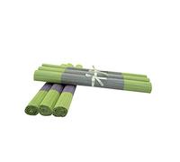 HEITMANN DECO Set of 6 Bamboo Placemats Square Placemats for Plates 48 x 33 cm Green/Purple