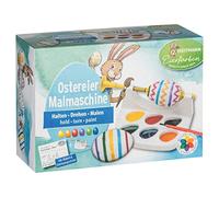 Heitmann Eierfarben - Easter egg painting machine - 5 liquid egg colours in yellow, red, purple, green and blue + colouring book