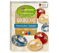 Heitmann EiExperiben Silberglanz- Glitzerndes Osternest - Blau, Grün und Rot - Glitzerner Foil - Kaltfarben