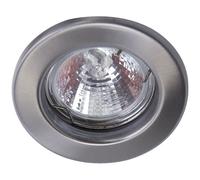 Heitronic 23552 DL6801 Flush Mount Light LED GU5.3 35W Brushed Steel