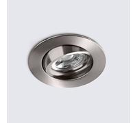 Heitronic DL6809 LED downlight, round, nickel