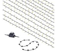 Heitronic LED Light String Vorhangsystem-Set 110cm IP44 18,43W Warm 240 Leds