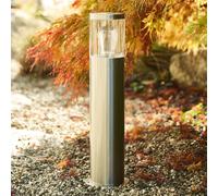 Heitronic Naxos pillar light made of stainless steel