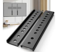 HEIWUKONG TV Mount Extension Bracket, Vertical VESA Mount Extender Fits TV Ceiling Mounts, Compatible with VESA Bracket Only, Adjustable TVs Extension Arms to Lower Height, 2PCS,Black