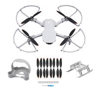 HeiyRC Mini 4K 2 SE Propellers Propeller Guard Landing Gear Leg Propeller Holder 16 Pcs Blades, 4 in 1 Bundle for DJI Mavic Mini 2 SE/Mini 4K/Mini SE/Mini 2 Fly More Combo Drone Accessories Set