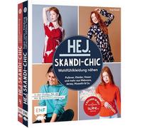 Hej.Skandi-Chic - Wohlfühlkleidung nähen - Doppeltes Nähglück: 2 Bücher im Set: Pullover, Kleider, Hosen und mehr aus Webware, Jersey, Musselin & Co. | Größe 34-44 | Mit 12 Schnittmusterbogen