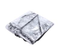 HEJIGOOD Twin Stroller Rain Cover Front and Rear Pushchair Waterproof Universal Weather Protection PVC Buggy Shield with Air Holes Clear