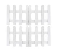 HEJIGOOD Wooden Picket Fence for Christmas Tree Decoration Fir Wood Miniature Fence 47 Inch Length 12 Inch Height (White)