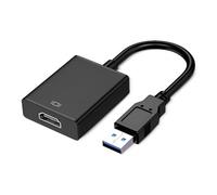 HEJINYUN USB 3.0 to HDMI Adapter,1080P Full HD,Audio/Video Output - Multi-Monitor Support, Audio/Video Output for Windows PC/Laptop/Projector/HDTV (Compatible with Win XP/7/8/10/11)