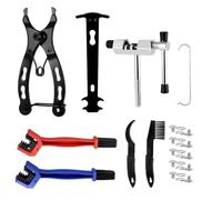 Hejo Bike Chain Tool Sets, Bicycle Chain Repair Tools, Bicycle Link Plier, with Cleaning Brush and 5 Pairs of Bicycle Missing Link, Link Repair, Bike Chain Removal Tool for 6/7/8/9/10/11/12 Speed