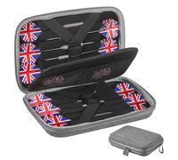 Hejo Dart Cases, Darts Case Holds 12 Darts, Portable & Durable, Waterproof Hard EVA Shell Storage Target Case for Tips, Shafts, Flights and More Dart Accessories (Grey)
