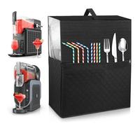 Hejo Dust Cover for Ninja Slush Machine, Frozen Drink Maker Cover for Ninja Slush Machine FS301UK, Translucent Design, Dust Protective Cover with Pockets for Ninja Frozen Drinks Maker Accessories