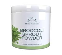 Heka Naturals Broccoli Sprout Powder - 100% Pure Superfood from Sprouted Seeds - Rich in Sulforaphane - Vegan, Non-GMO & Free from Additives (Large (400g))