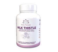 Heka Naturals Milk Thistle Complex | 90 Capsules | Milk Thistle with Artichoke, Turmeric, Dandelion Root, Aloe Vera, Ginger, Red Raspberry & Zinc | Food Supplement