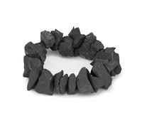 Heka Naturals Raw Shungite Bracelet | Handmade Crystal Beaded Chakra Healing Bracelet for Women and Men - Energy, Style, and Wellness Combined