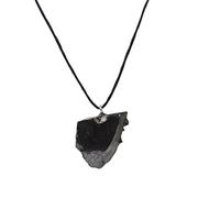 Heka Naturals Shungite Crystal Necklace Pendant | Healing Crystals & Chakra Necklace - Gemstone Jewelry For Men And Women (Shungite Elite)