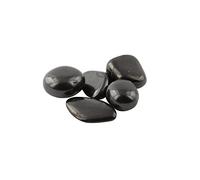 Heka Naturals Shungite Tumbled Stones | 50g - Water Purification, Detoxification, Mineralization, Healing Crystals, Feng Shui & Reiki Decor - Zen Garden Embellishment, Aquarium Decor