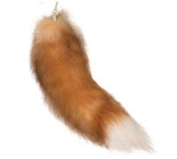 HEKARBAMILL Therian Tail, 15-15.8 inch Fox Tail Keychain, Fashion Fluffy Furry Tail, Beautiful Faux Fur Tail Cosplay Toy for Handbag Backpack Type 5 Therian Tail