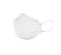 HEKAS® 5 Pack Face Masks for Men, Women, UK Certified FFP2, Face Mask to Protect - Dust & Bacteria, Cotton Face Masks for Winter, Cycling, Work, IIR Filter Efficiency ≥ 99%, Soft Earloops, White