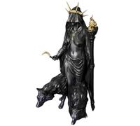 Hekate Niktipolos Statue - The Witch of The Night, Greek Goddess of Magic with Hounds, Pagan Altar Decor for Witchcraft, Moon Rituals, Spiritual Practice, Resin Figurine (1#)