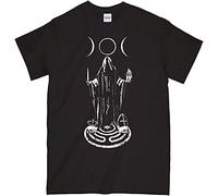Hekate Witchcraft Witch Triple Goddess T-Shirt Unisex Black Mens Tees XXL